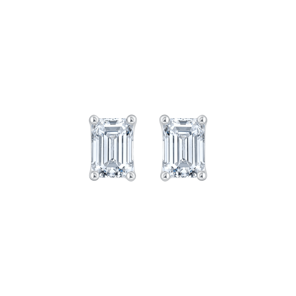 Ari Emerald (whitegold - earrings)