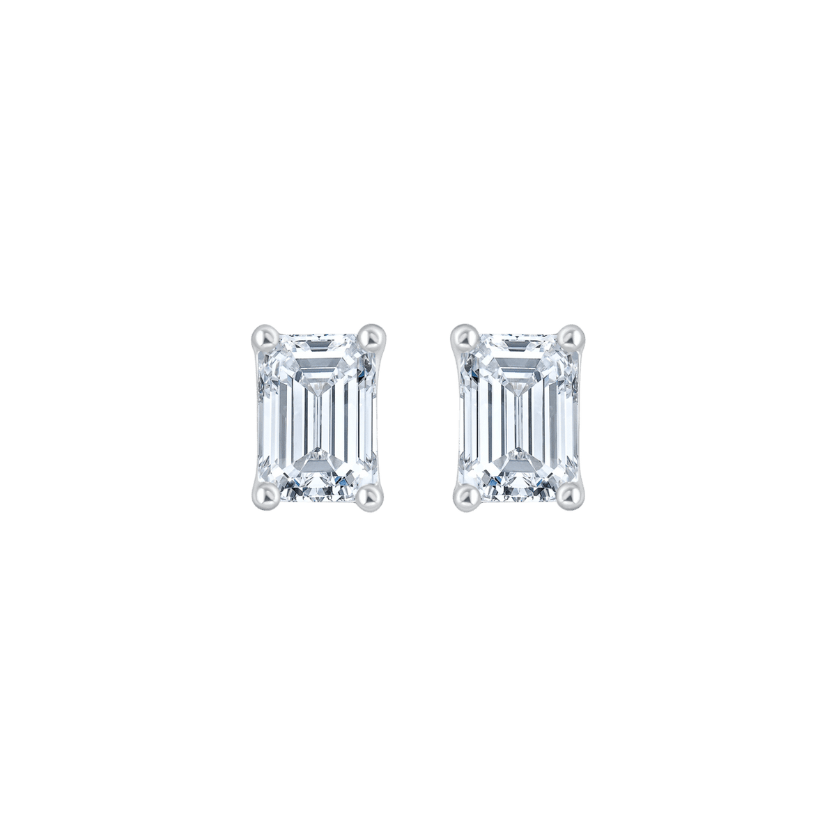 Ari Emerald (whitegold - earrings)