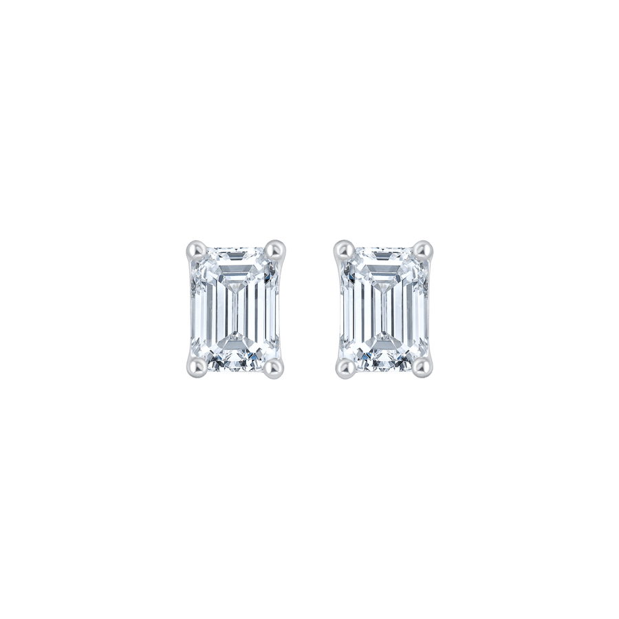 Ari Emerald (whitegold - earrings)