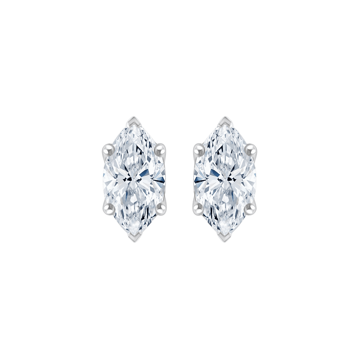 Ari Marquise (earrings - whitegold)