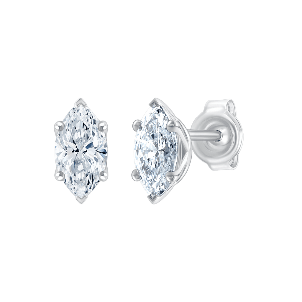 Ari Marquise (earrings - whitegold)
