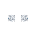 Ava Round (whitegold - earrings)