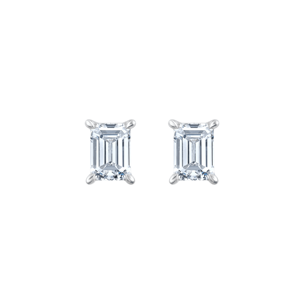 Ava Emerald (earrings - whitegold)