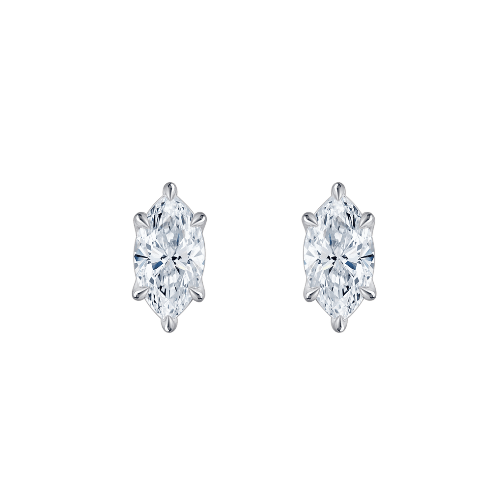 Ava Marquise (earrings - whitegold)