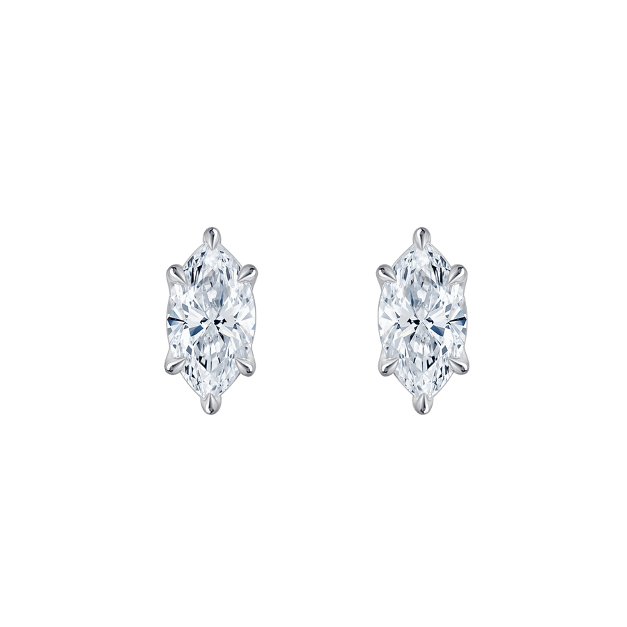 Ava Marquise (earrings - whitegold)