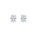 Ava Oval (earrings - whitegold)