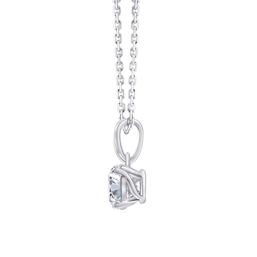 Ari Round (necklace - whitegold)