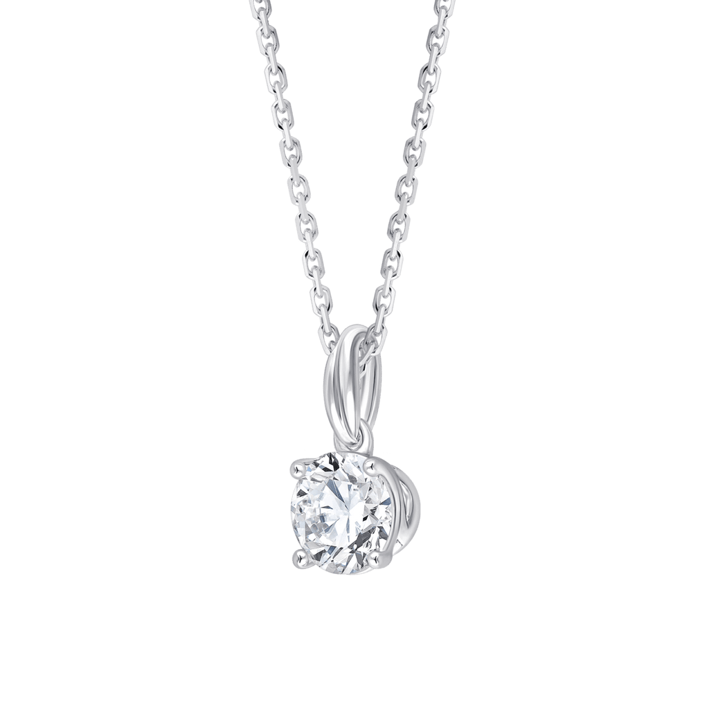 Ari Round (necklace - whitegold)