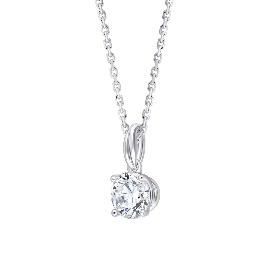 Ari Round (necklace - whitegold)