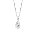 Ari Oval (necklace - whitegold)