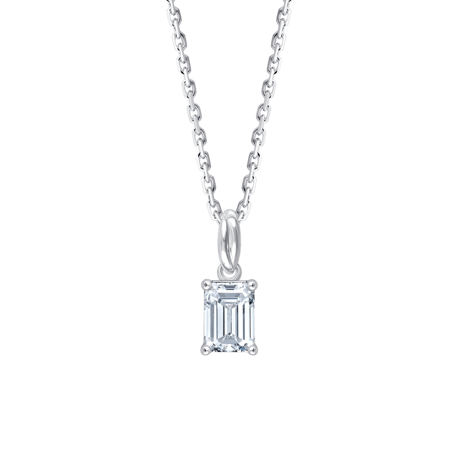 Ari Emerald (necklace - whitegold)