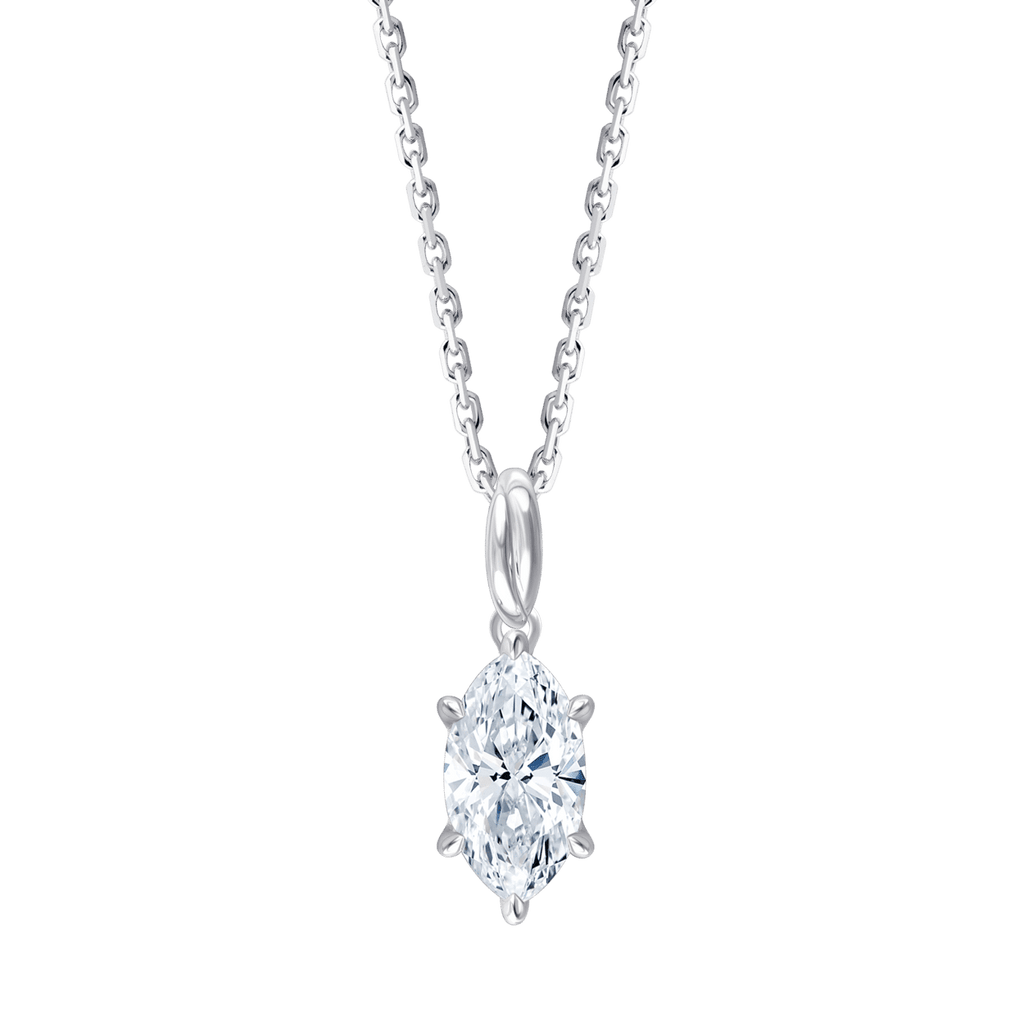 Ari Marquise (necklace - whitegold)