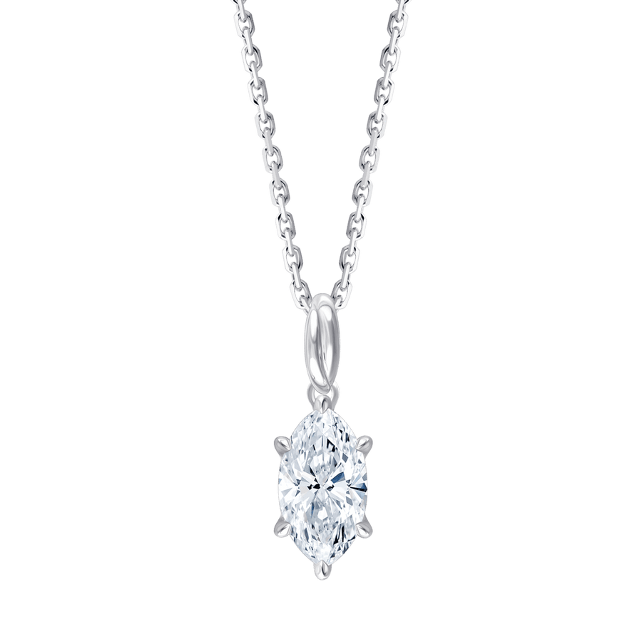 Ari Marquise (necklace - whitegold)