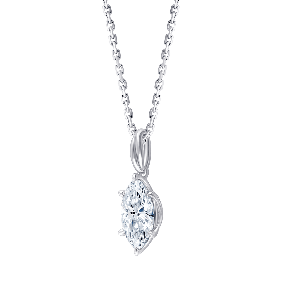 Ari Marquise (necklace - whitegold)