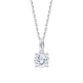 Ava Round (necklace - whitegold)