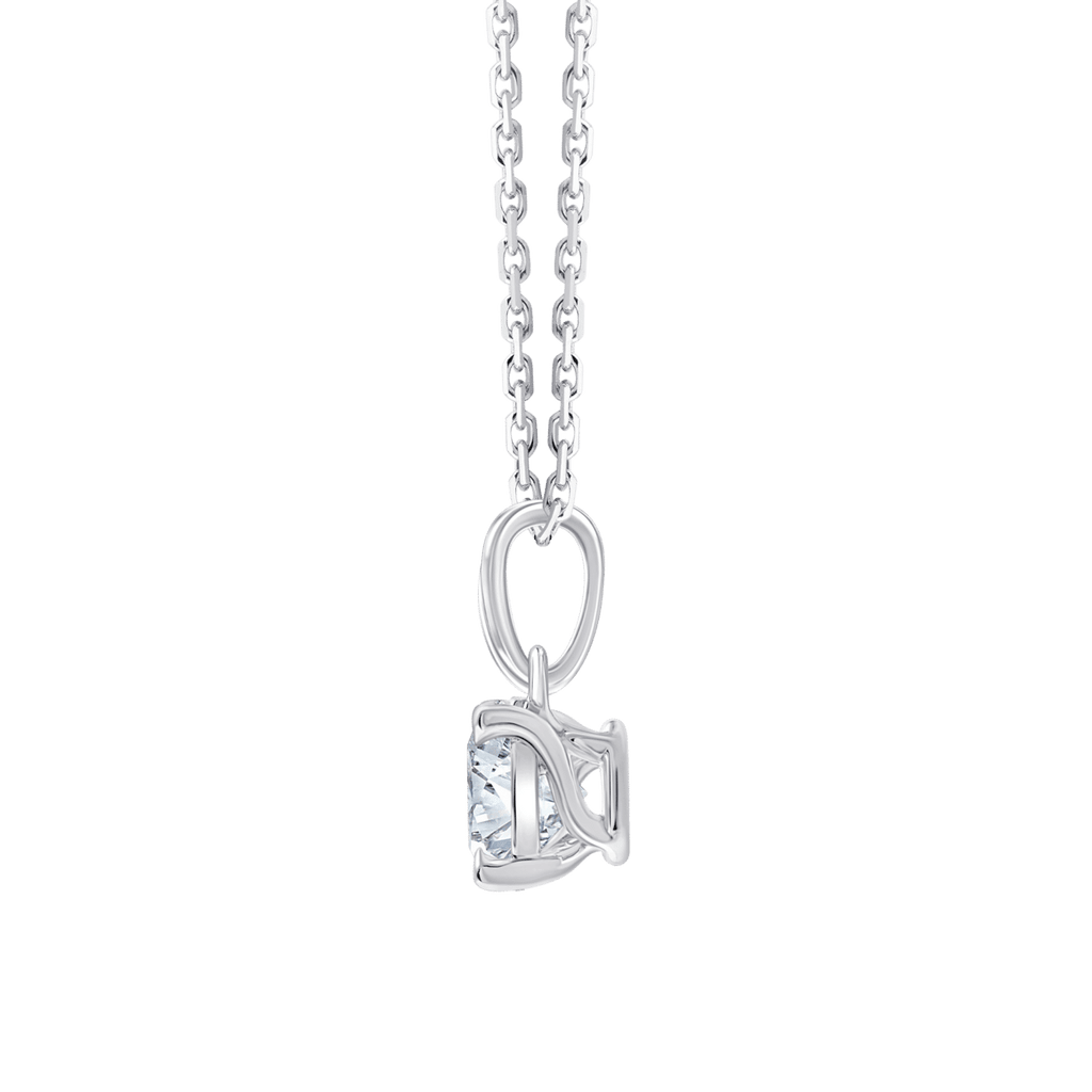 Ava Round (necklace - whitegold)