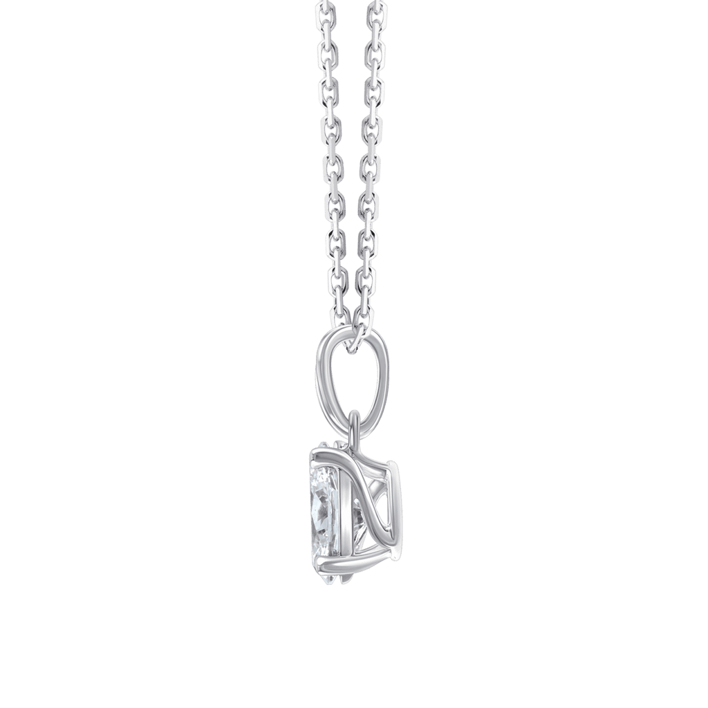 Ava Oval (necklace - whitegold)