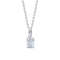 Ava Emerald (necklace - whitegold)
