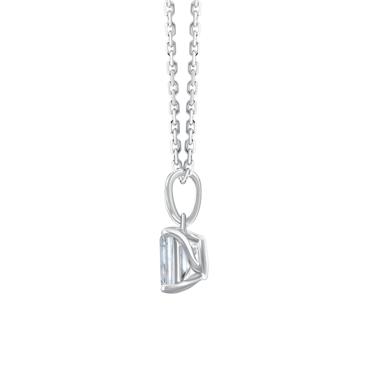 Ava Emerald (necklace - whitegold)