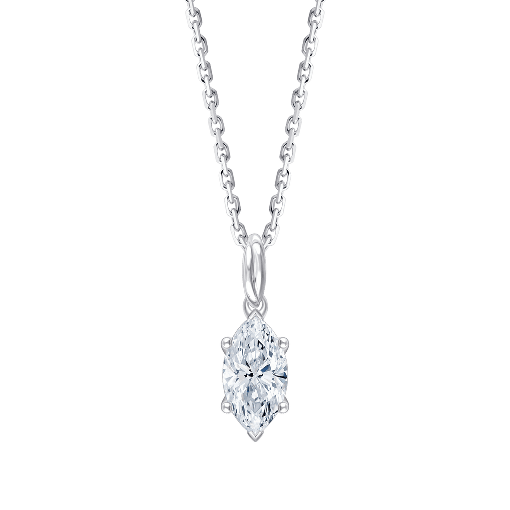Ava Marquise (necklace - whitegold)