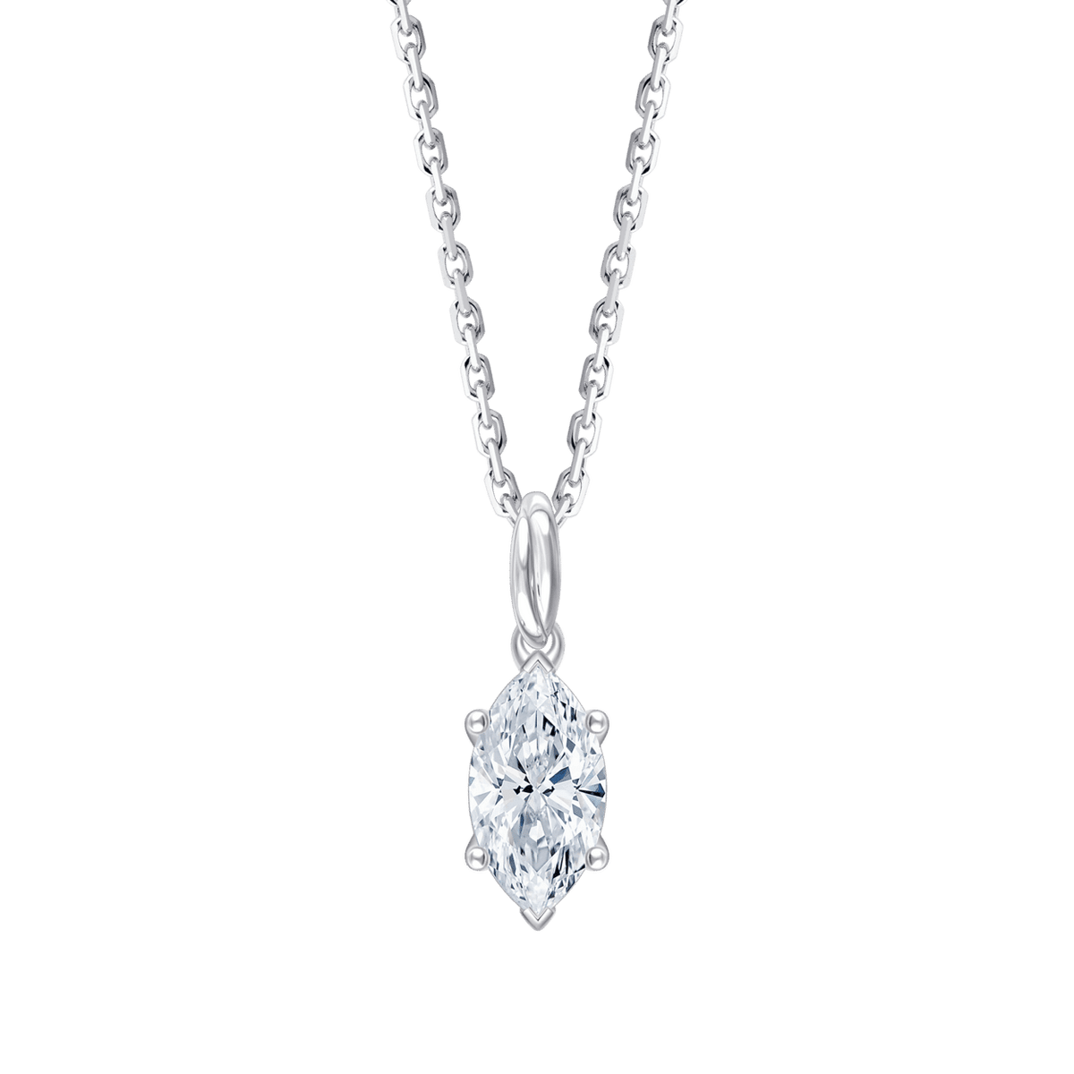 Ava Marquise (necklace - whitegold)