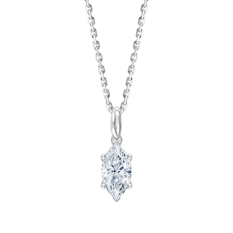 Ava Marquise (necklace - whitegold)