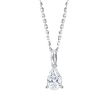 Ava Pear (necklace - whitegold)