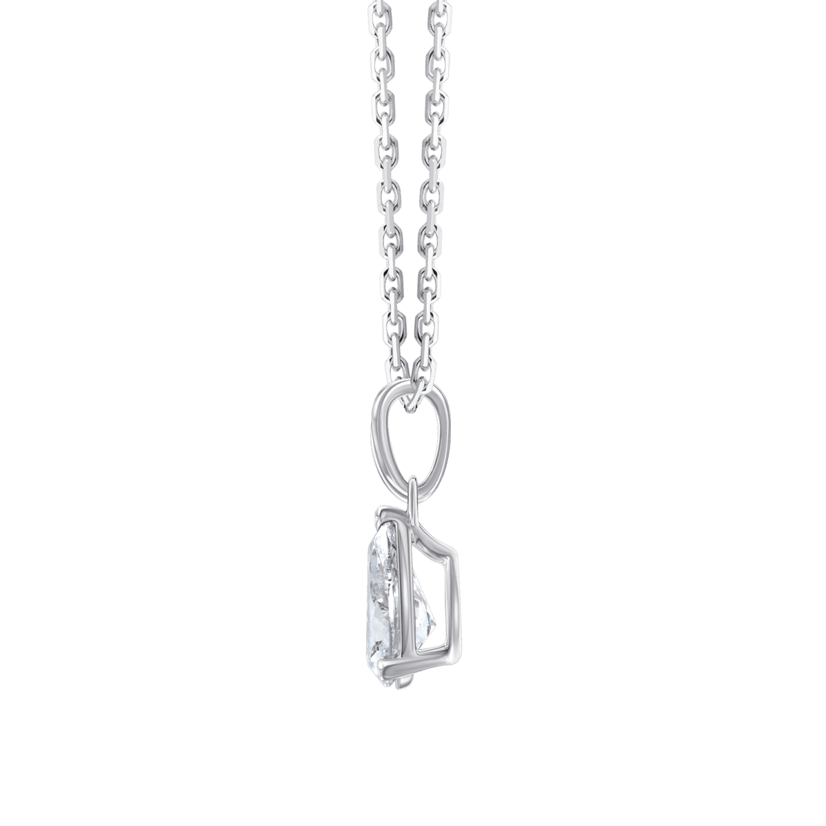 Ava Pear (necklace - whitegold)