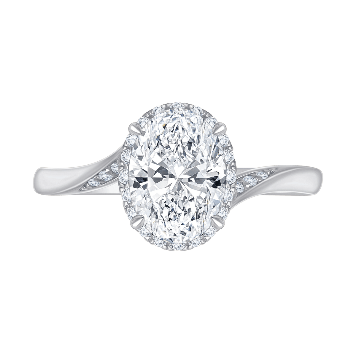 Amalia (oval - whitegold)