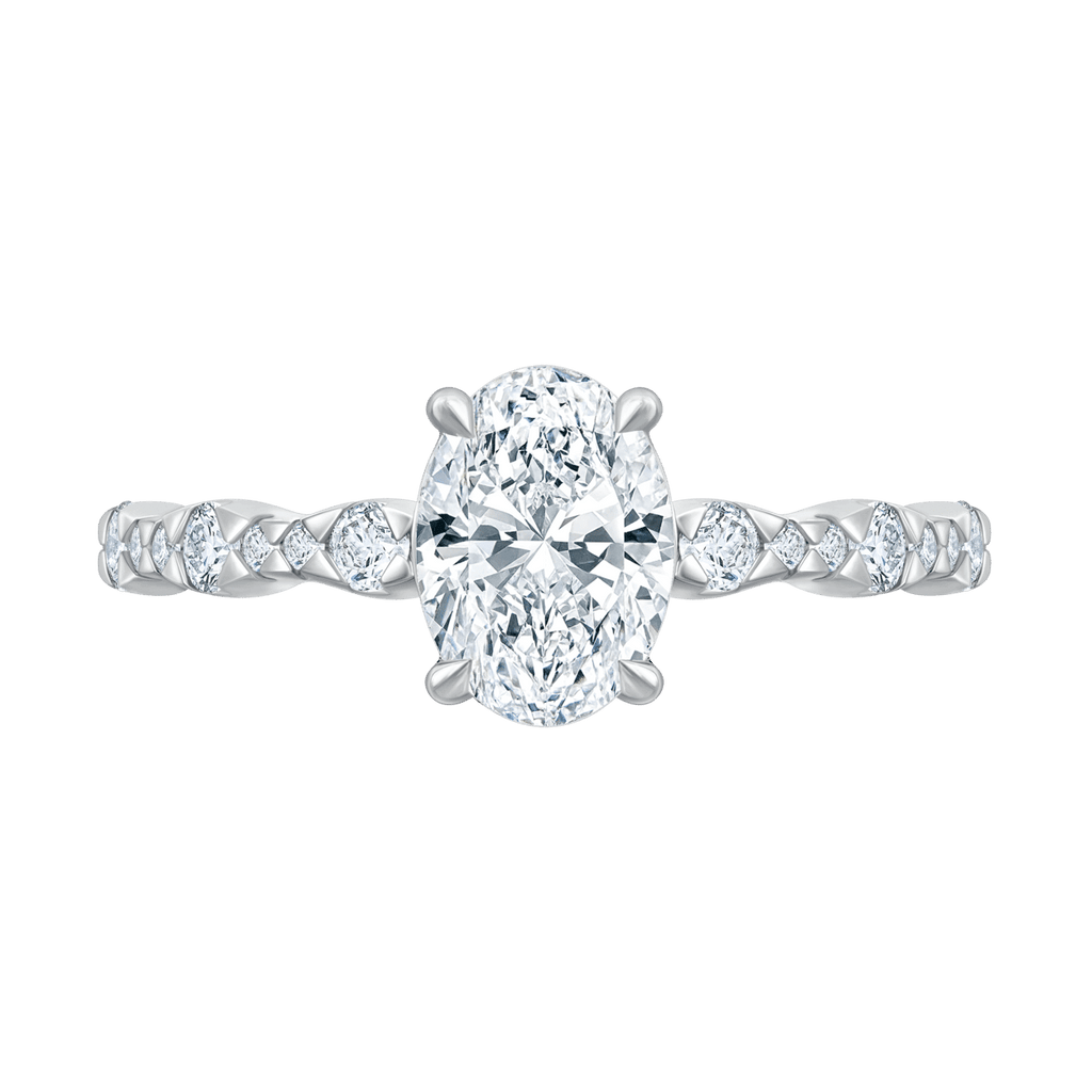 Adelaine (oval - whitegold)
