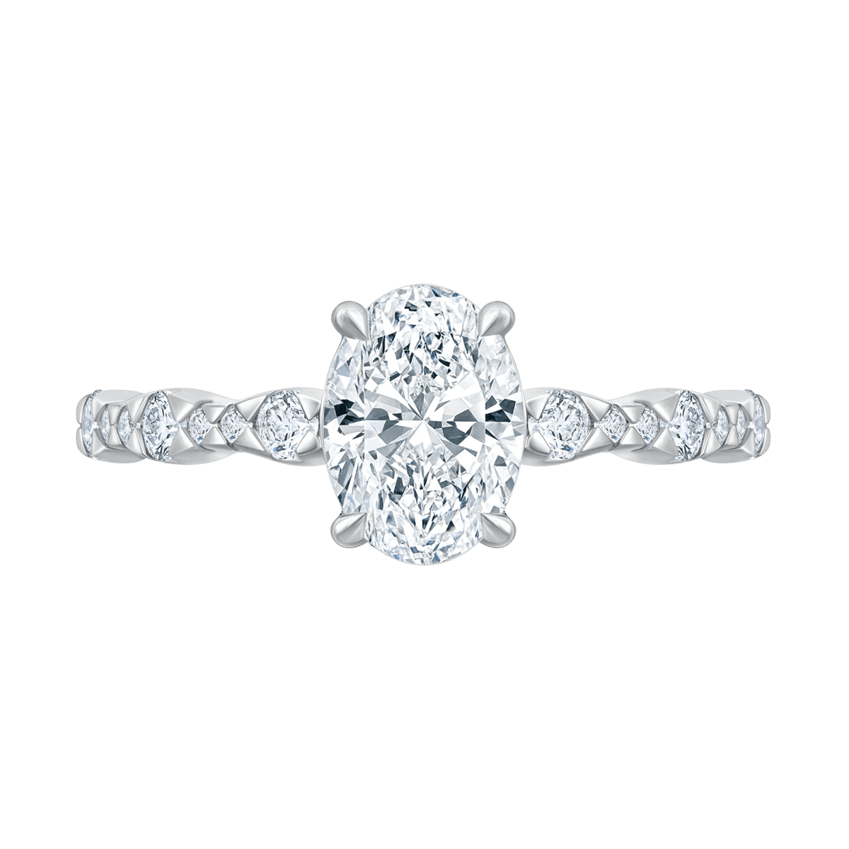 Adelaine (oval - whitegold)
