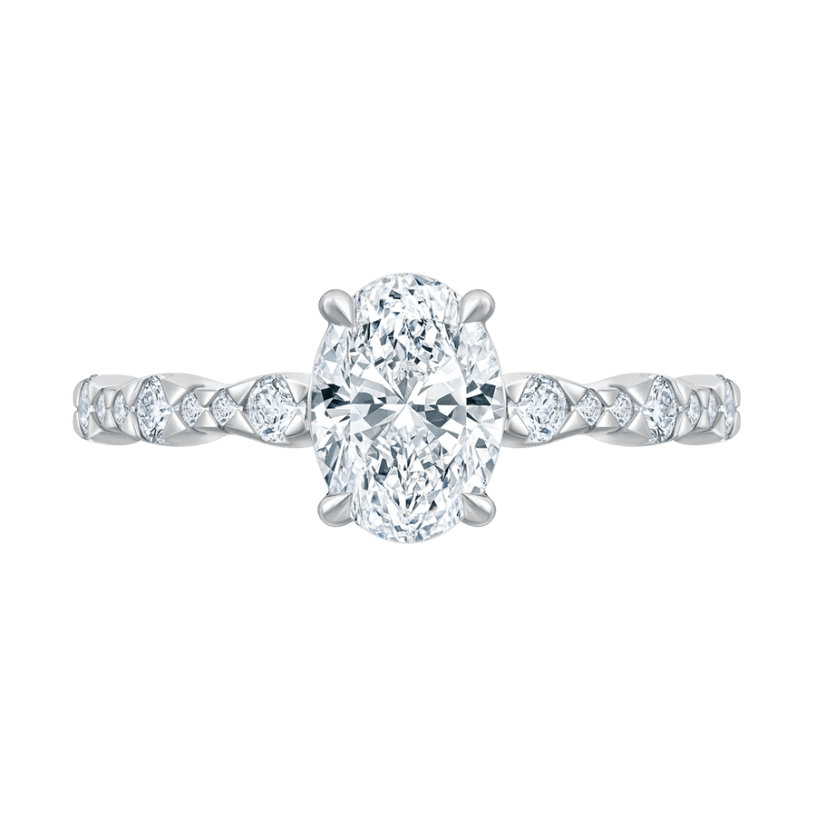 Adelaine (oval - whitegold)