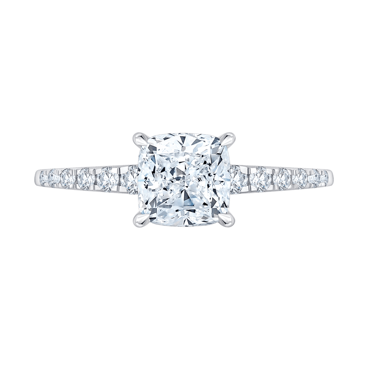 Aveline (cushion - whitegold)
