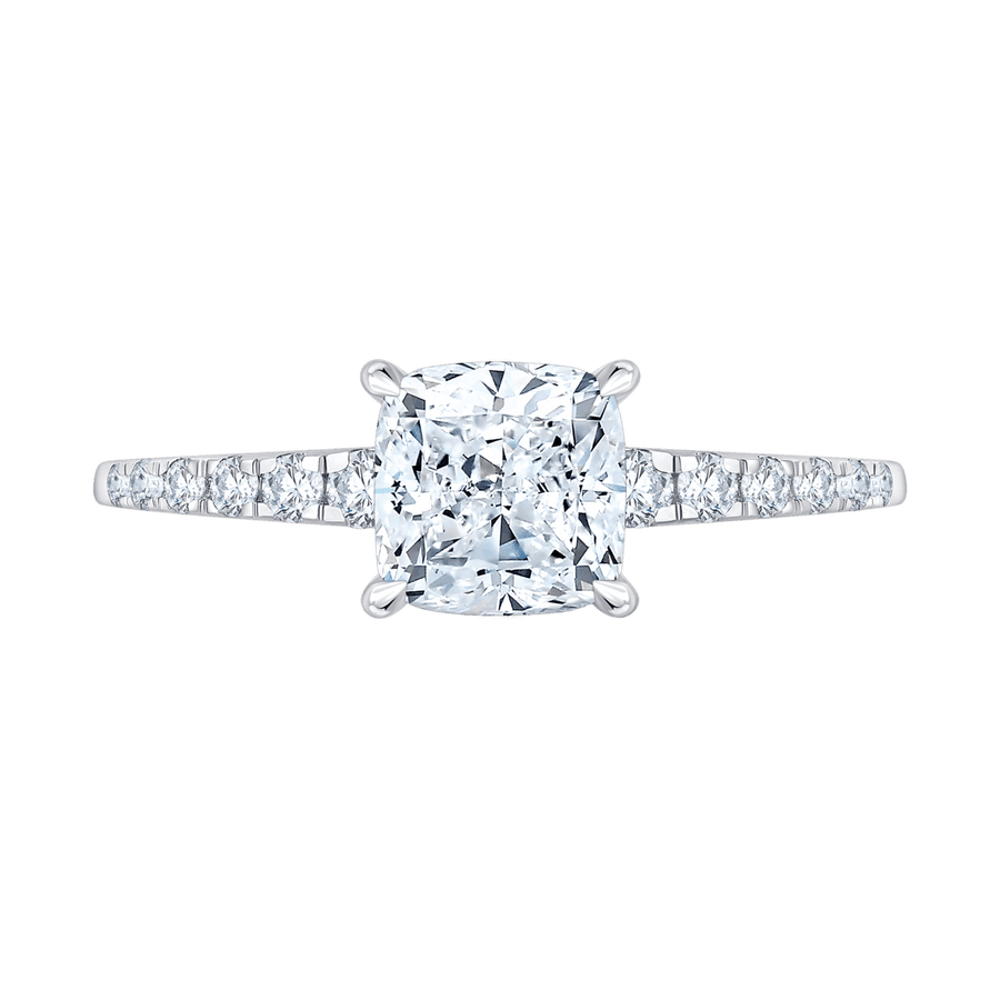 Aveline (cushion - whitegold)