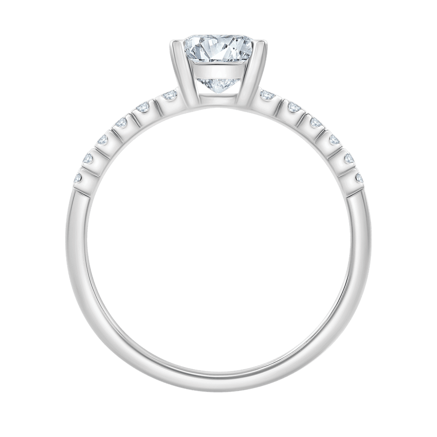 Aveline (cushion - whitegold)