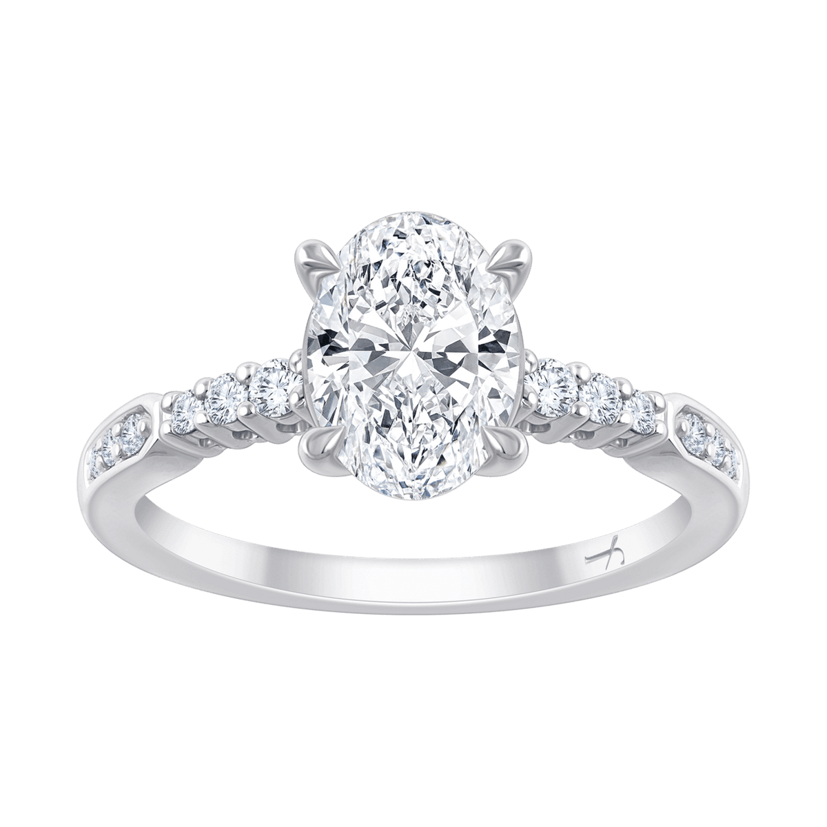 Angelina (oval - whitegold)