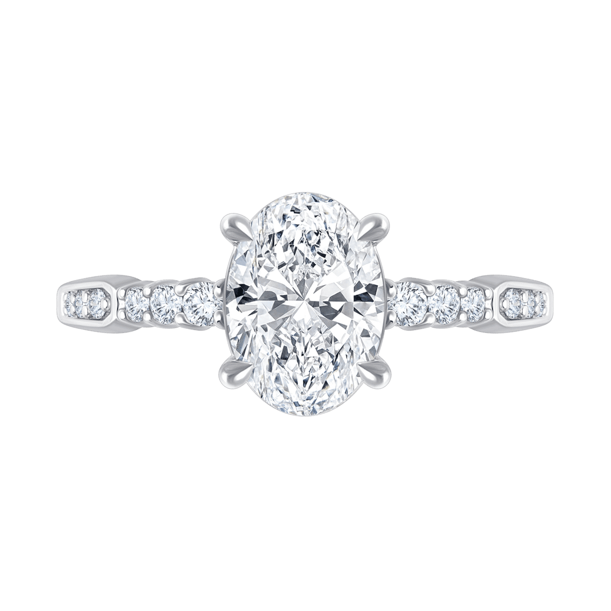Angelina (oval - whitegold)