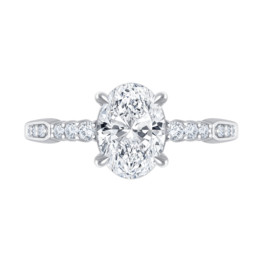 Angelina (oval - whitegold)