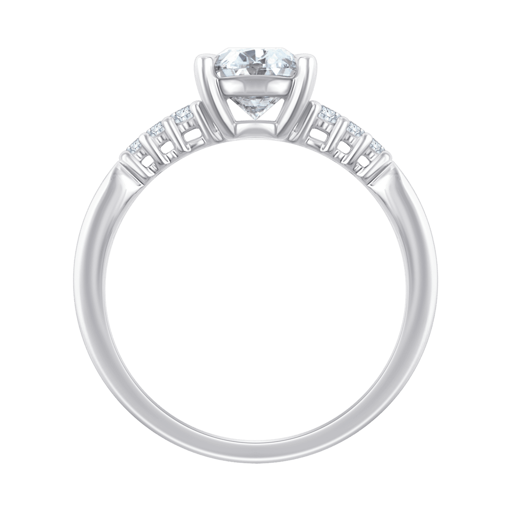 Angelina (oval - whitegold)