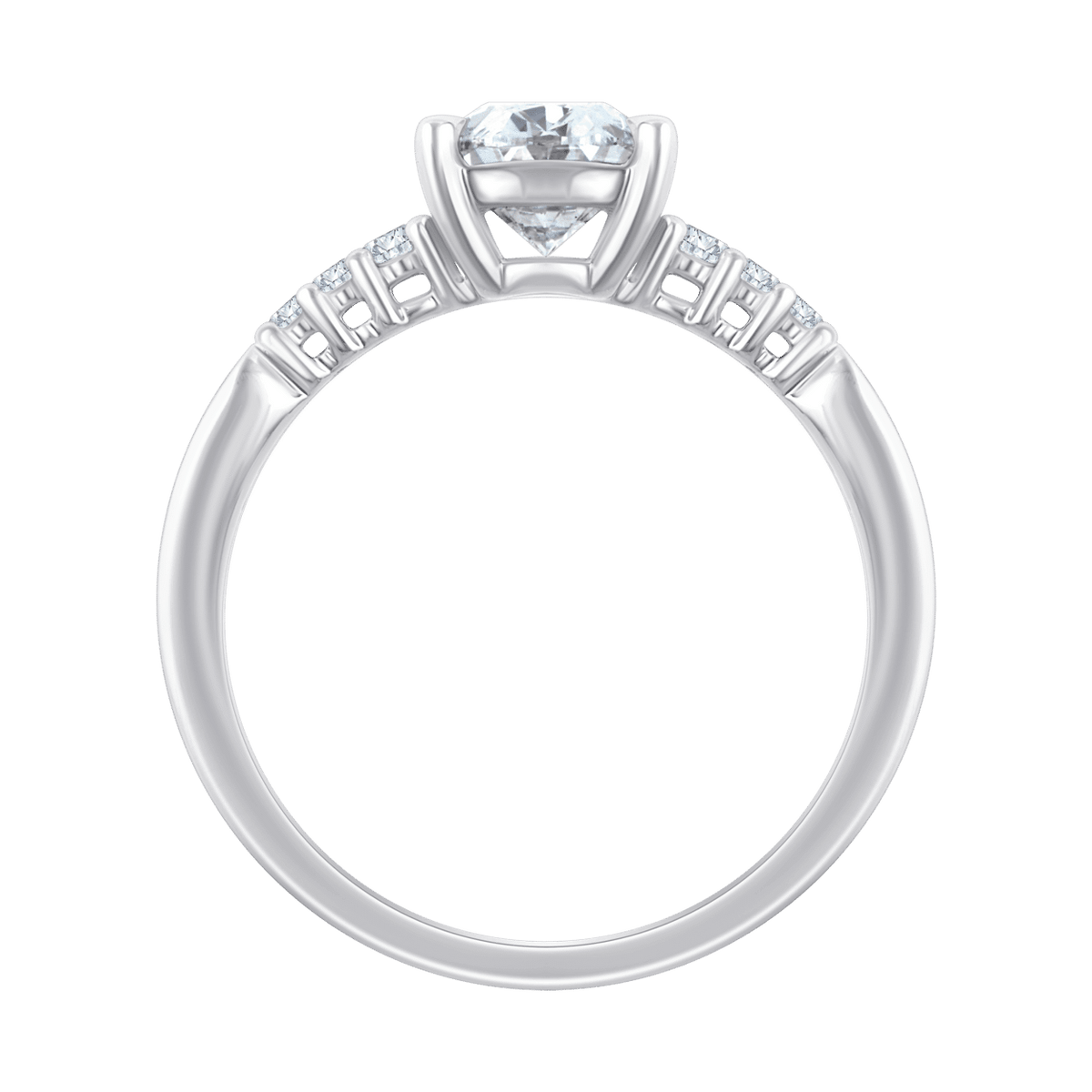 Angelina (oval - whitegold)