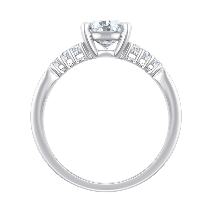 Angelina (oval - whitegold)