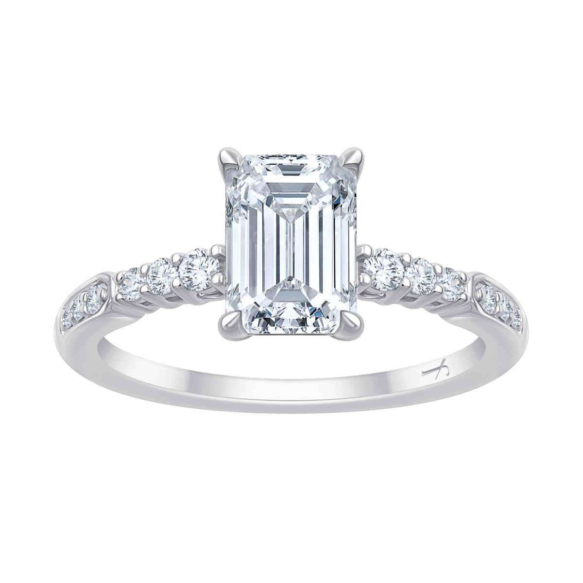 Angelina (emerald - whitegold)