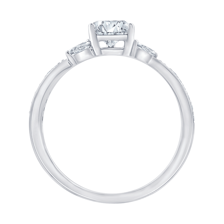 Anastasia (pear - whitegold)