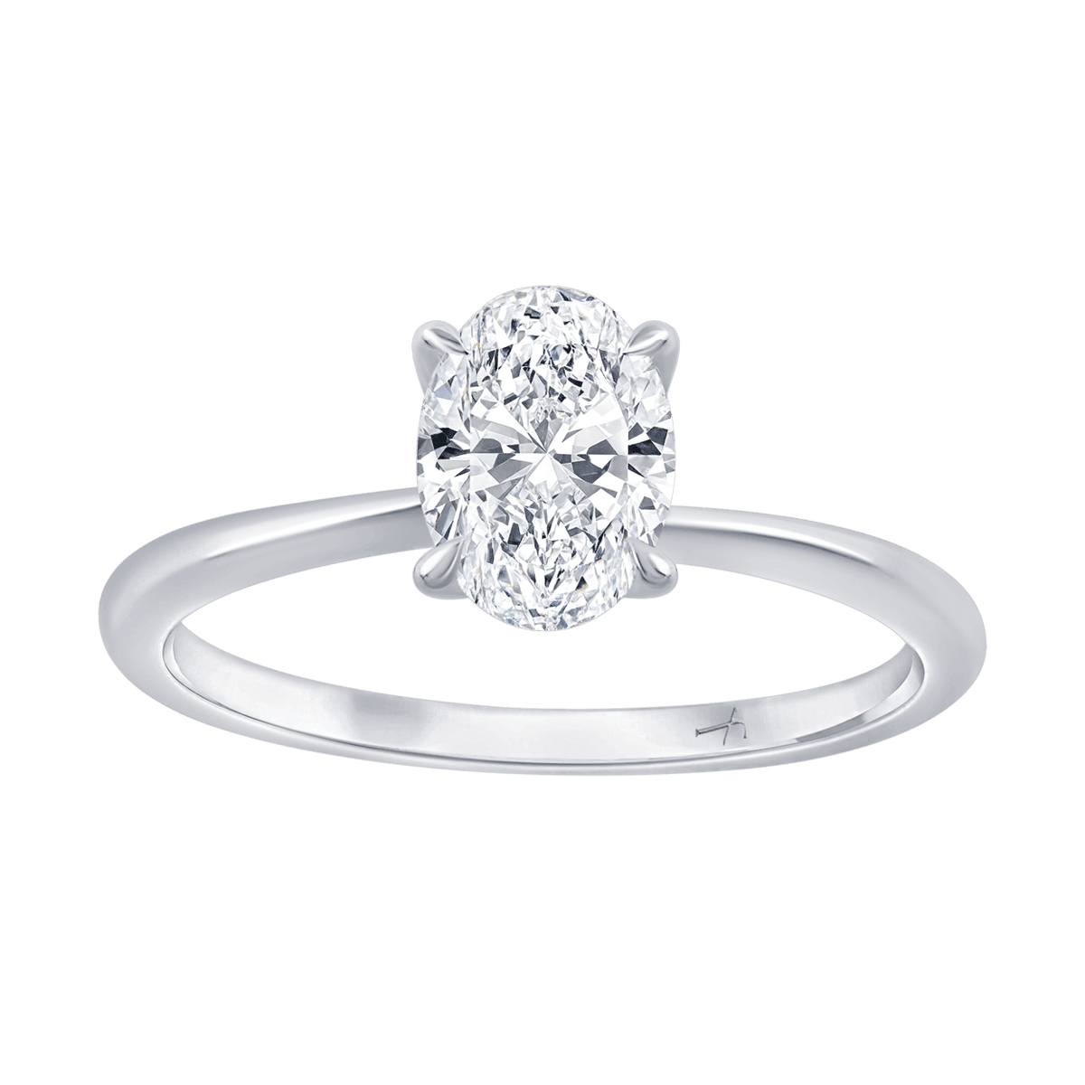 Ava Oval (whitegold)