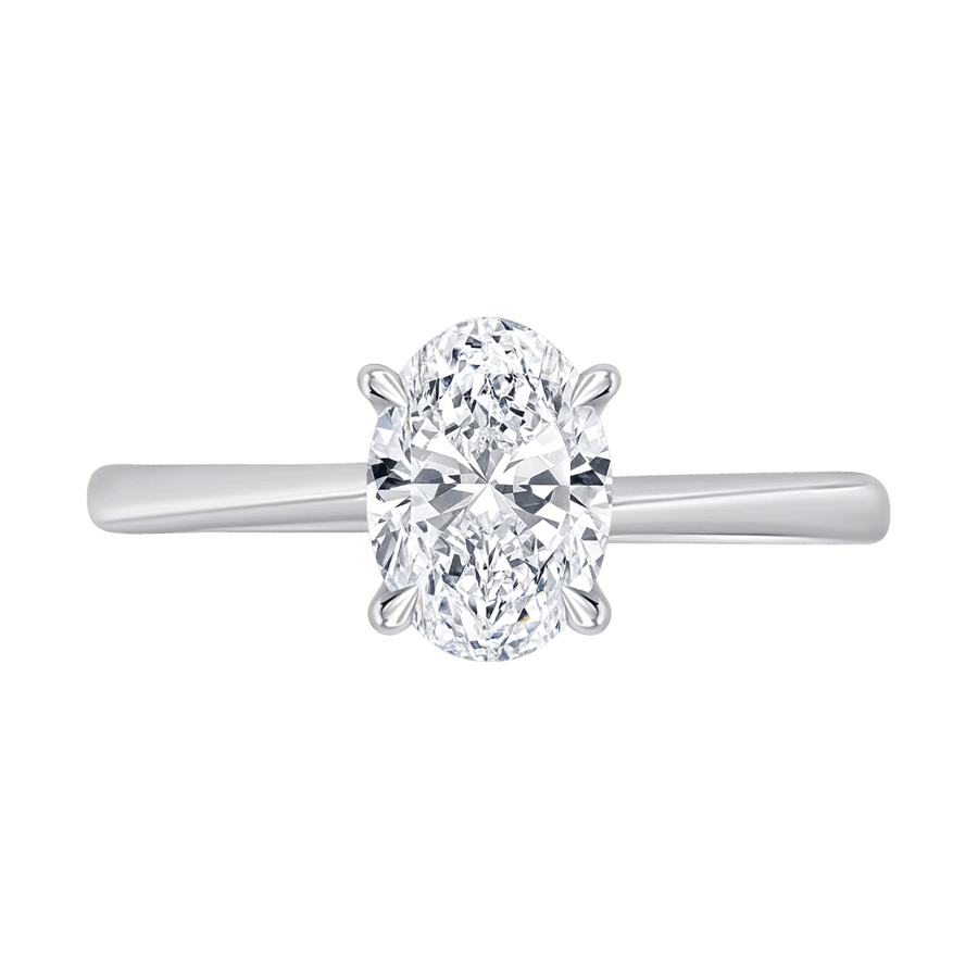 Ava Oval (whitegold)